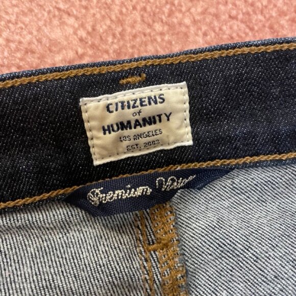 Citizens of Humanity Carlie SZ 27 dark blue "Foxy" wash VEUC - Picture 10 of 12